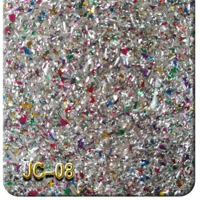China Sparkle Patterned Black Glitter Acrylic Sheet 3mm 1/8 12'' X 19'' for sale