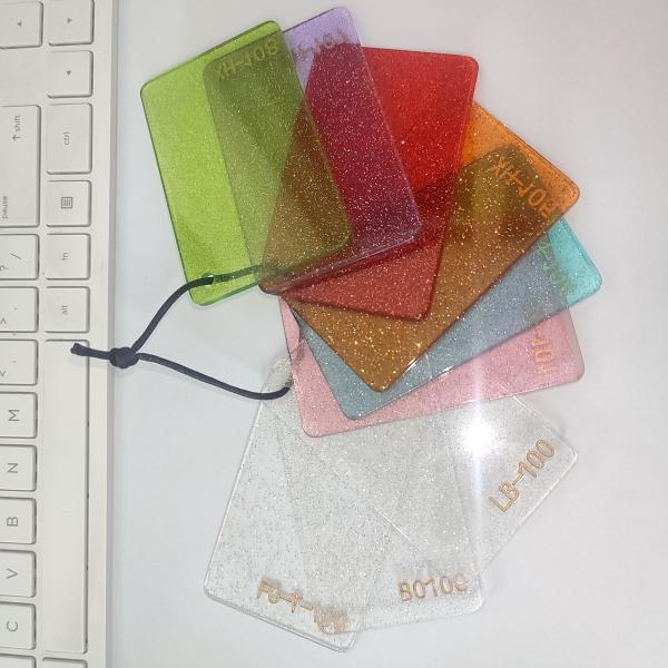 Quality Laser Cut Cast Glitter Acrylic Sheet Decorative Glitter Perspex PMMA for sale