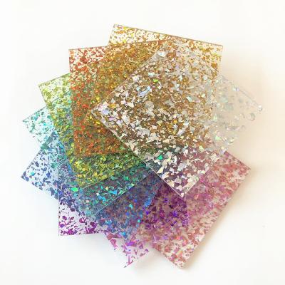 China Extruded Cast plexiglass Glitter Acrylic Sheet 2mm 3mm 10mm for sale