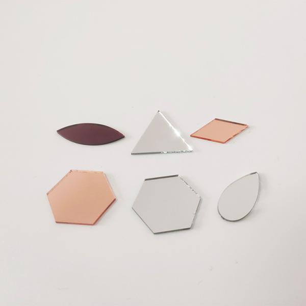 Quality Irrdescent Rose Gold Acrylic Sheet Panels Hexagon Round 4x100 30x30 for sale