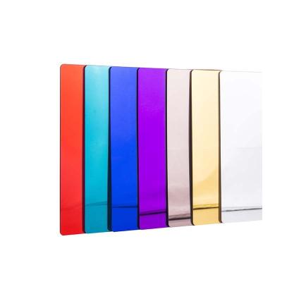 China Plastic Mirror Acrylic Sheet Mirror Plexiglass 4x8 Gold For Wedding Invitations for sale