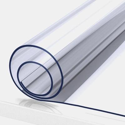 China Panel de hoja de PVC plano suave y transparente para cortinas de mantel de mesa certificado ROSH en venta
