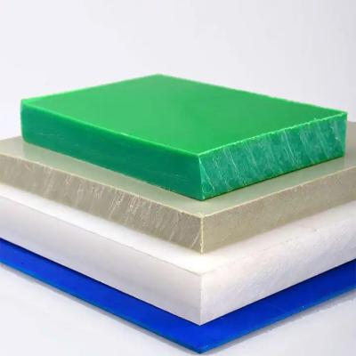China Placa de plástico de PE verde blanco y HDPE UHMW 20 mm en venta