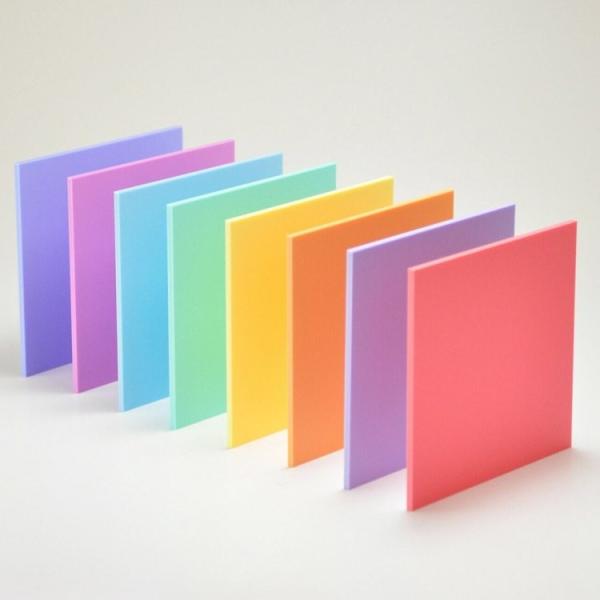 Quality Pastel Acrylic Blanks Coral Candy Rainbow Colour Sublimation Plexiglass Acrylic for sale