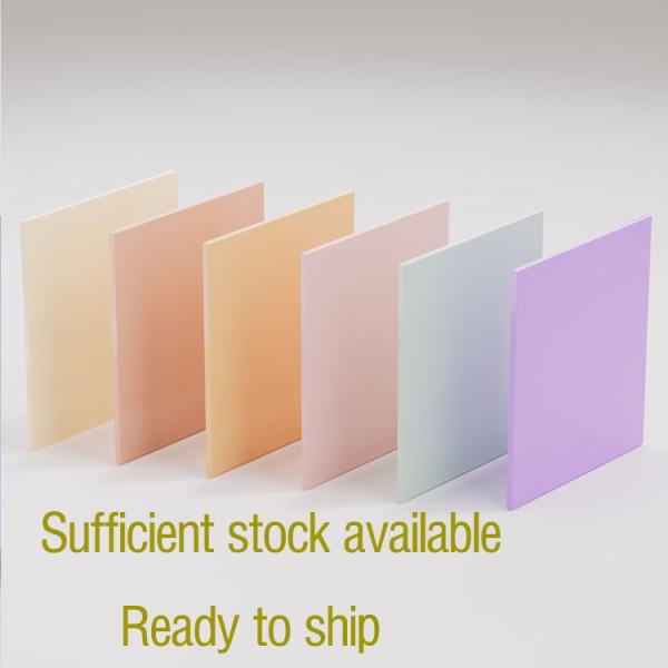 Quality Pastel Acrylic Blanks Coral Candy Rainbow Colour Sublimation Plexiglass Acrylic for sale