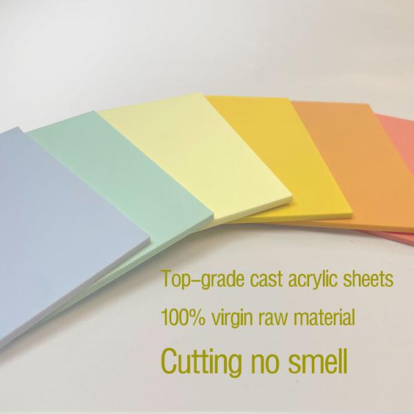 Quality Pastel Acrylic Blanks Coral Candy Rainbow Colour Sublimation Plexiglass Acrylic for sale