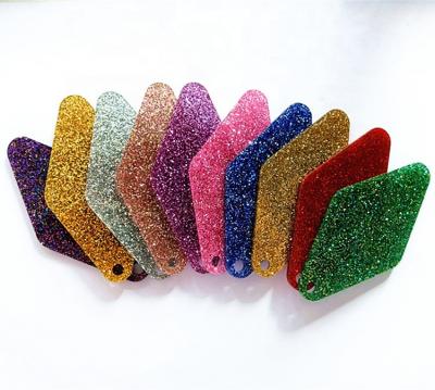 China Wholesale Multiple Colors Plastic Cast Acrylic Sheet 3mm Glitter Acrylic Sheets For Laser Cutting for sale