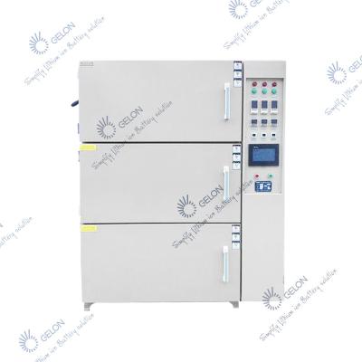 China Lithium Ion Battery Making Machine Three Layer Vacuum Drying Oven for sale