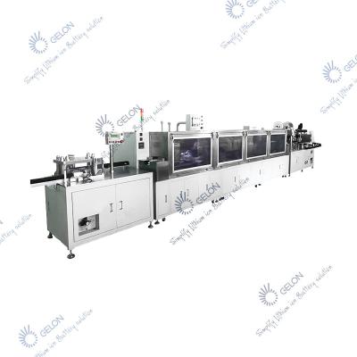 China Cylindrical Cell Battery Pack Assembly Line PLC Lithium Ion Battery Production Line for sale