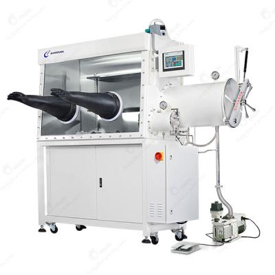 China Stainless Steel Double / Four Station Isolation Glove Box Battery Making Machine for sale