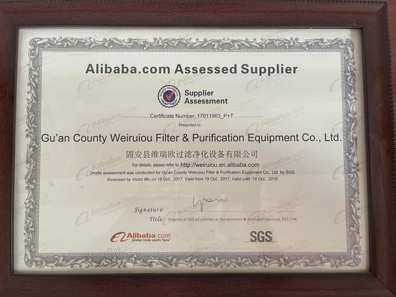 SGS - Gu'an county Weiruiou filter purification equipment co., Ltd