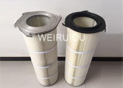 China 3 cartuchos de filtro del extractor de polvo del filtro 0.5um del colector de polvo del reborde del oído en venta
