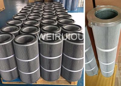 China 10 20 Microns Powder Coating Dust Cartridge Filter With Fluorocarbon Seals Anti Static for sale