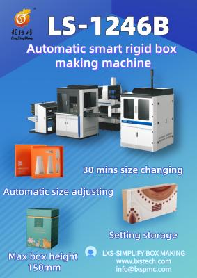 Automatic Rigid Box Making Forming Machine For Cardboard packaging Chocolate Sweet Food Box