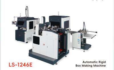 China Máquina rígida multifuncional automática de la fabricación de cajas para la caja y el hardcover que hacen la colocación visual en venta