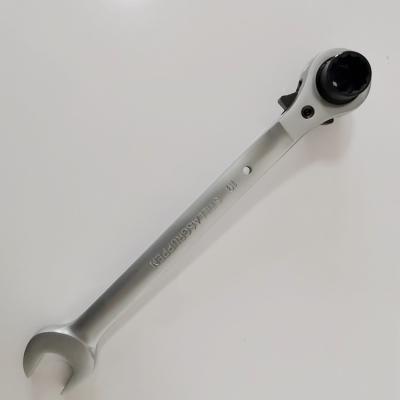 China Premium Cr-V Steel Ratchet Socket Wrench Dull-Head Wrench Spanner 19x22-22mm Chrome Vanadium Steel Repairing Maintenance for sale