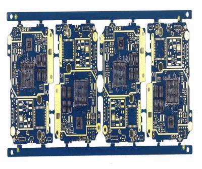 China Multilayer Printed Circuit Board 1OZ 4 Layer Multilayer Pcb FR4 TG170 Blue Solder Mask for sale