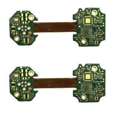 China Double Layer Rigid Flex PCB Prototype 4mil Immersion Gold Lead Free for sale