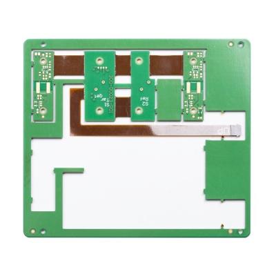 China 4 Layer HDI Rigid Flex PCB Board Immersion Gold 4mil Green Solder Mask for sale