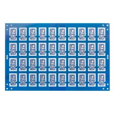 China 1.0mm Quick Turn Circuit Boards Blue Solder Mask PCB Rapid Prototype 6mil for sale