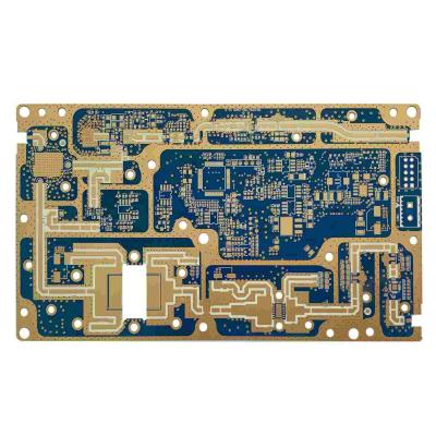China Placa de circuito impresa de alta frecuencia de múltiples capas máscara azul 2.4m m de la soldadura de 4 capas en venta