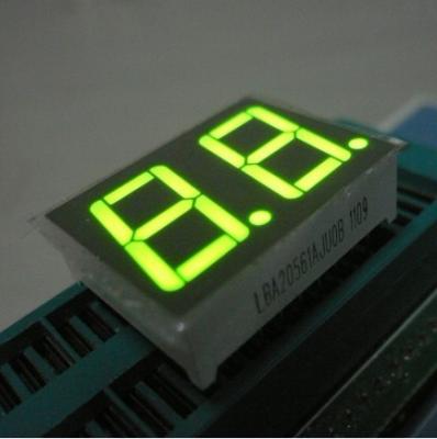 China Green Two Digit Seven Segment Led Display Common Anode For Intrument Panel for sale