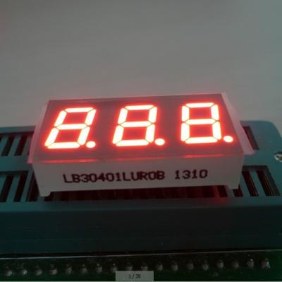 中国 計器板の表示器のための三重ディジット 7 の区分 LED デジタル表示装置 0.40 インチ 販売のため