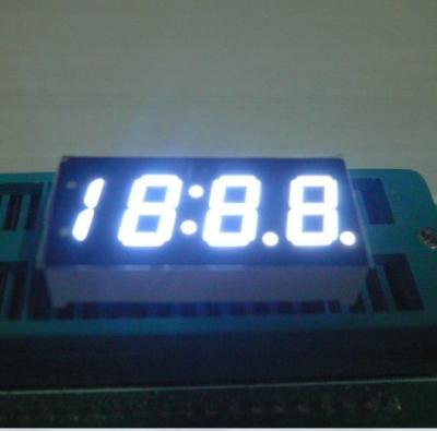 China White Bright 4 Digits Numeric 7 Segment LED Displays For Car Clock Indicator for sale