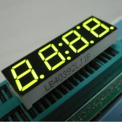 China Pantalla LED roja del segmento del dígito 7 del amarillo 4 para el reloj 500m m del contador de tiempo en venta
