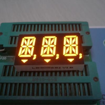 China Super Amber 3 Digit 14 Segment LED Display 0.56 inch For Digital Indicator for sale