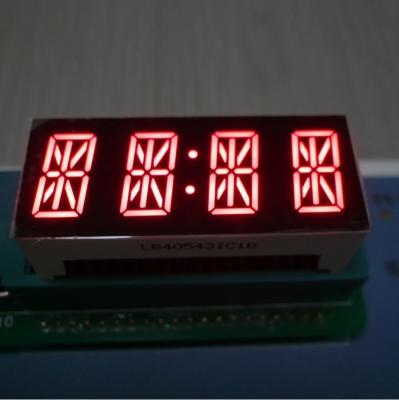 China 4 Digit 7 Segment Alphanumeric LED Display Bright Red For Instrument Panel for sale