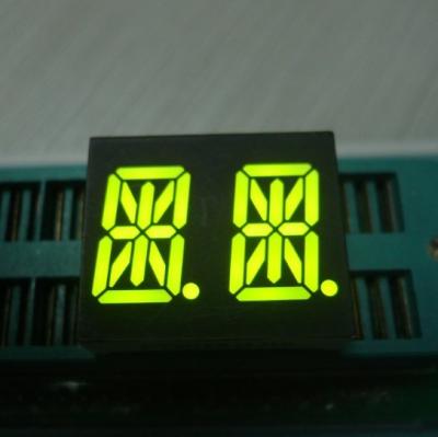 China 0 .54 Inch Common Anode 14 Segment Led Display 2 Digit Super Bright Green for sale