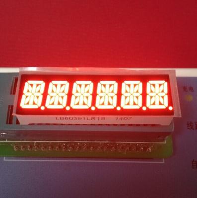 China Exposição conduzida 10mm do dígito 14 do vermelho 6 segmento brilhante super para o taxímetro à venda