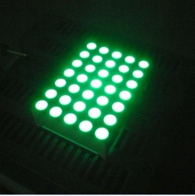 China Las luces LED puras de la matriz de punto del verde 5x7 3m m que mueven el mensaje firman en venta
