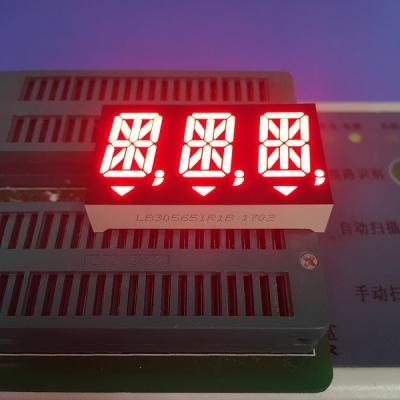 China Exhibición llevada segmento triple ultra rojo para el instrumento médico, exhibición del dígito 14 de 14 Seg en venta