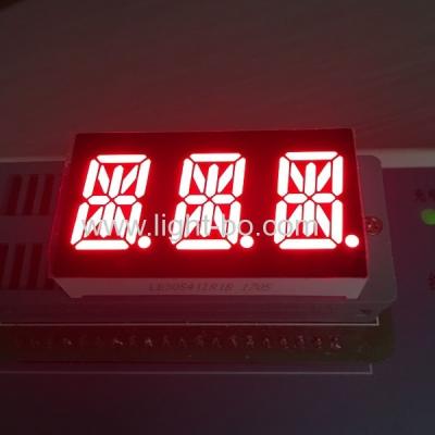 China Ultra Red 0.54 Inch Triple Digit 14 Segment  Alphanumeric Led Display for sale