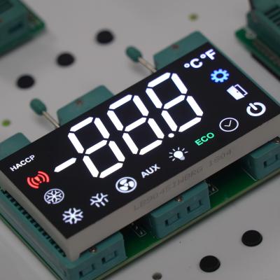 China Ultra Bright White Customized 3 Digit 7 Segment LED Display For Refrigerator/Freezer for sale
