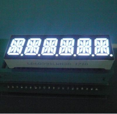 China Six Digit 14 Segment LED Display 80-100mcd/ Dice Luminous Intensity Easy Mounting for sale
