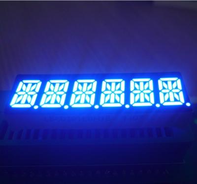 China 0.39 Inch 6 Digit 14 Segment Display Common Cathode Ultra Blue Process Control Applied for sale
