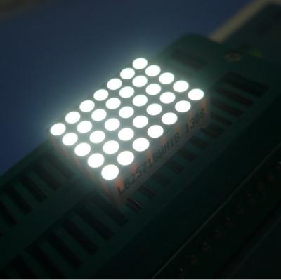 China Ultra Bright White 5x7 Led Dot Matrix Display Row Anode 0.7