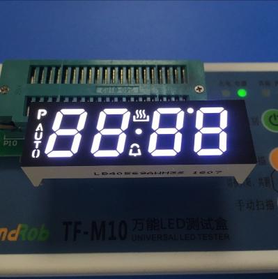 China Ultra White Custom LED Display , 4 Digit Seven Segment Display Common Anode For Oven Timer for sale