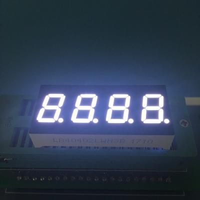 China Ultra weiße 0,4 bewegen 4 Stelle 7 Segment LED-Anzeigen-allgemeine Kathode für Instrumentenbrett Schritt für Schritt fort zu verkaufen