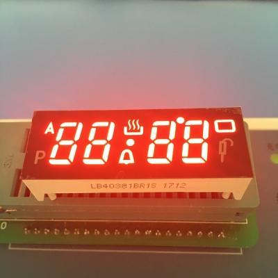 China Tipo común del Pin de la INMERSIÓN del segmento del dígito 7 del ánodo 4 de la pantalla LED de encargo roja estupenda en venta