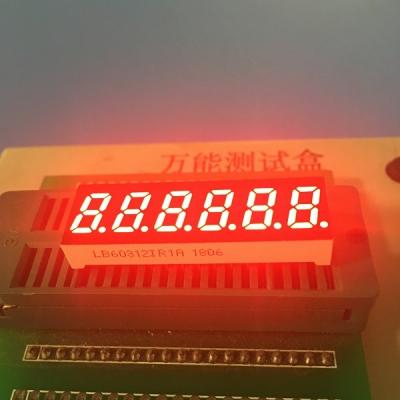 China Small Size 8mm 6 Digit 7 Segment Led Display 0.31inch For Tempearture Indicator for sale