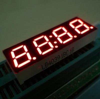 China 0.8 Inch 4 Digit Seven Segment LED Clock Display High Luminous Intensity Stable Performance for sale