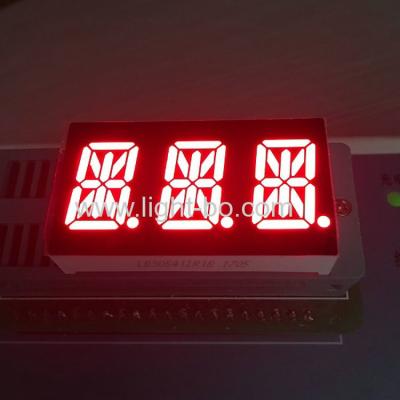 China Triple Digit 14 Segment LED Display Common Cathode Red For Instrument Panel for sale