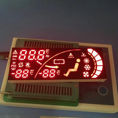 中国 自動車計器板のための極度の明るい導かれた7区分表示赤い色 販売のため