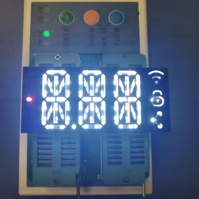 China A tecnologia de produção nova personalizou a exposição de diodo emissor de luz alfanumérica do segmento ultra brilhante do dígito 14 do whiteTriple à venda