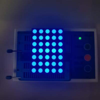 China 14 pantalla LED azul brillante de los pernos 635nm 100mcd 5x7 Dot Matrix en venta