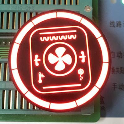 China Round Customized 7 Segment LED Display For Temperature Control for sale
